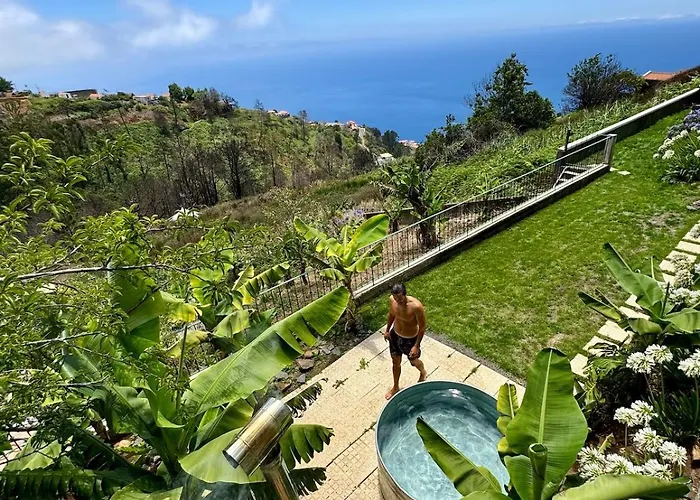 New! Nature Paradise With Ocean View & Hot Tubs * Fajã da Ovelha